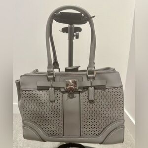 Guess Perforated Gray Tote Bag